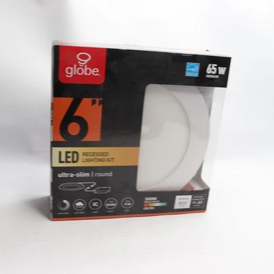 Globo Eléctrico Ultra Delgado LED Integrado Kit de Iluminación Empotrada 6" 90933 Foto 1 de 4