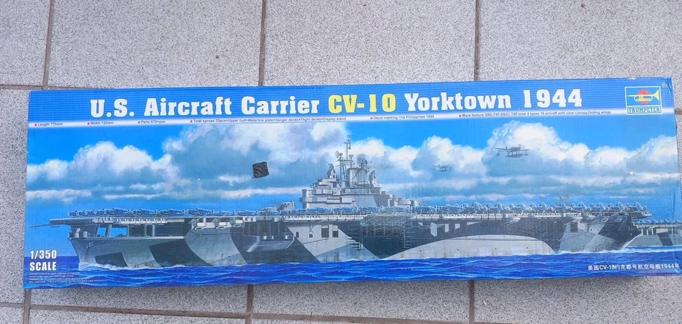 Trumpeter 05603 U.S. Aircraft Carrier CV-10 Yorktown in 1:350  - Bild 1 von 3