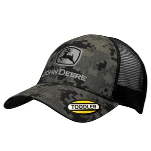 John Deere Toddler Black Digi Camo Hat/Cap Meshback Snapback - LP71409 - Picture 1 of 8