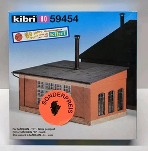 Kibri 1:87 H0 59454 Anbau Ringlokschuppen Schuppen vollständig ungebaut OVP - Bild 1 von 3
