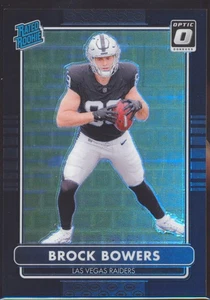 2024 PANINI DONRUSS OPTIC BROCK BOWERS RETRO BLACK PANDORA ROOKIE 1/25! - Picture 1 of 2