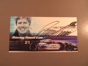 SIGNED Davey Hamilton Indycar Hero Card - Picture 1 of 1