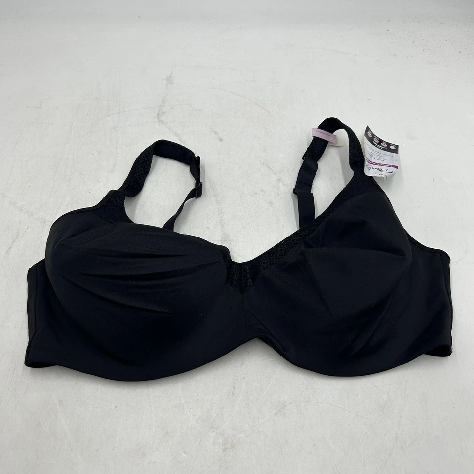 PLAYTEX 46D Love My Curves Shape Balconette Bra Black 4823