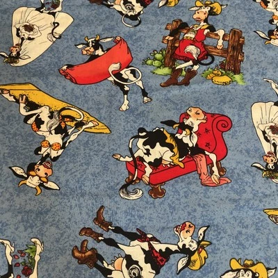 Cow Girls  by Roberta C. Morales for Andover Fabrics Yard New - Image 1 of 2