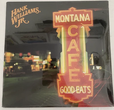 HANK WILLIAMS JR Montana Cafe ORIGINAL Vinyl LP 1986 NEW & SEALED - Image 1 of 3