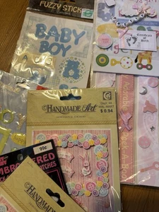 Verschiedene Baby Aufkleber, Bügelbild Stickerei versiegelt teils Vintage - Bild 1 von 6