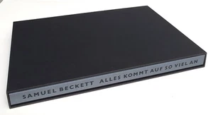 SAMUEL BECKETT Alles kommt auf so viel an, Buchobjekt limit. sign. Raamin 2003 - Imagen 1 de 8
