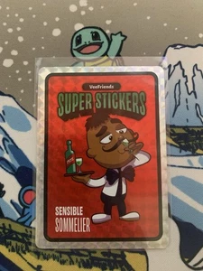 2025 Vee Friends Super Sticker Sensible Sommelier Red Parallel PSa Magazin - Bild 1 von 2