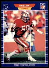 1989 Pro Set Riki Ellison Football Cards #373