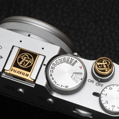 Brass Camera Hot Shoes Cover For Fujifilm Camera Release Shutter Button - Image 1 of 3