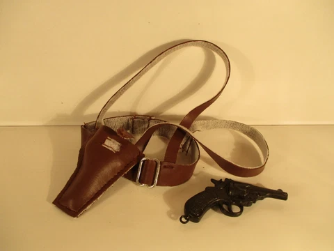 Britain WWI toy Webley sidearm holster belt 1/6 12" Soldiers of the World GI Joe Cover