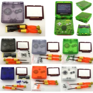 New Transparent color Shell Housing Case Red lens For Game Boy Advance SP GBA SP - Picture 1 of 49
