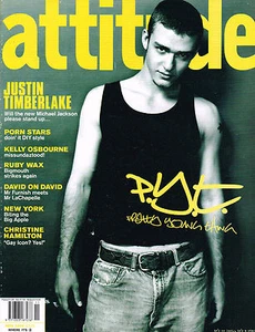 ATTITUDE #103 11/2002 JUSTIN TIMBERLAKE Kelly Osbourne CHRISTINE HAMILTON @vgc - Picture 1 of 6