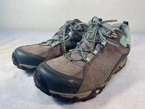 OBOZ Sapphire niedrige Wanderschuhe Damen blau Leder wasserdicht – US 8,5 - Bild 1 von 7