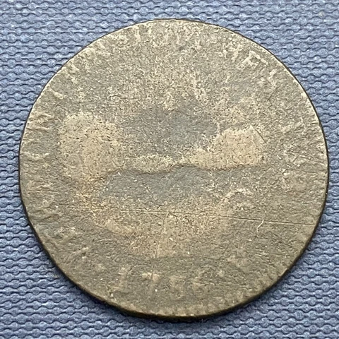 1786 Vermont Colonial Copper Token Stella Quarta Landscape Vermontensium #42965 Cover