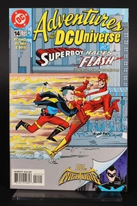 Adventures in the DC Universe #14 DC 1998 VF/NM - Superboy races Flash - Picture 1 of 2