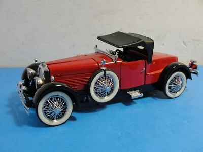 1928 Franklin Mint Stutz Nero Hawk 1:24 Modellino IN Scatola Originale - Immagine 1 di 4