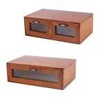 Monitor Stand Wooden Desktop Storage Box for WiFi Router Media Boxes Devices