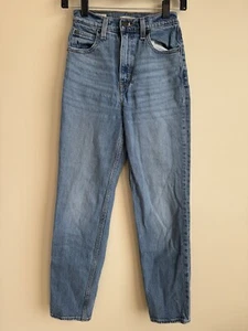 Levis 70s High Slim Straight Jeans Womens 23 Blue Premium Stretch Zipper Big E - Picture 1 of 16