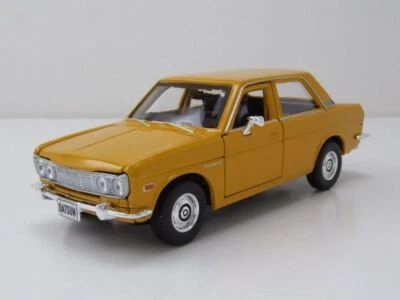 Datsun 510 1971 Giallo Modellino 1:24 Maisto - Immagine 1 di 4