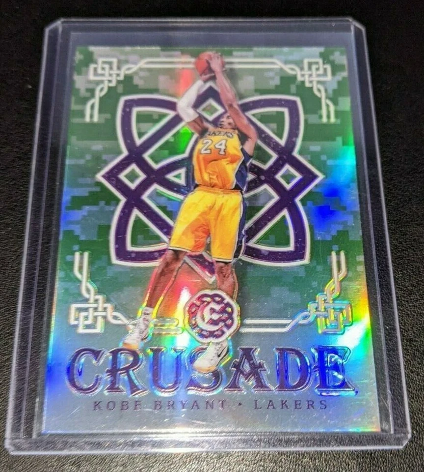 Kobe Bryant 2016-17 Panini Excalibur Crusade Camo Prizm Refarctor Rare Insert - Image 1 of 1