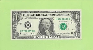 1977 ..UNCIRC 1 $ H 3780 0873 B .... RADAR LIEST GLEICH VORWÄRTS/RÜCKWÄRTS - Bild 1 von 2