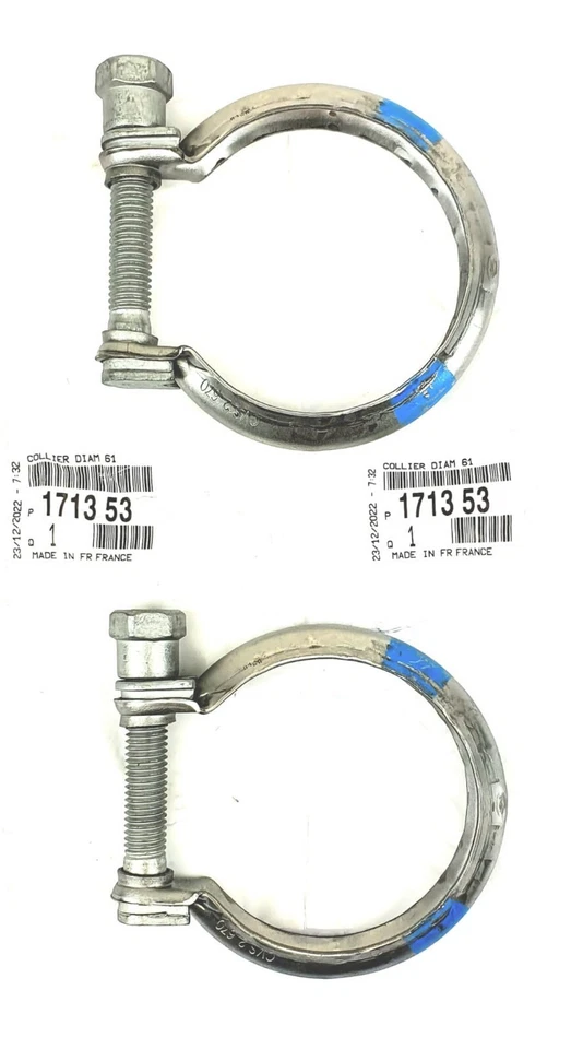 2x Originale Peugeot Schellen Ø67mm Rohrverbindung 205 307 806 Partner - 171353 - Изображение 1 из 3