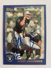 2000 NFL Topps Scott Dreisbach Autograph Card 42 In Person M193