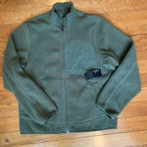 NWT Zella High Pile Olive Night Fleece Jacket Mens M - Picture 1 of 2