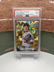 Kodai Senga 2023 Topps Sapphire Selections Gold Refractor RC 6/50 PSA 9 Mets - Picture 1 of 2