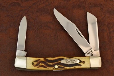 CUCHILLO CIERVO STOCKMAN ESTUCHE XX EE. UU. 6 PUNTOS 1984 SEGUNDO CORTE 53032 SS (21071) RARO Foto 1 de 4