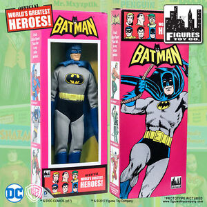 Official DC Comics Batman 8 inch Action Figure in Retro Style Retro Box