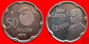 manueduc    ESPAÑA  50   pesetas  EXPO 92  ESPAÑA  J. CARLOS I  1990  - Picture 1 of 1