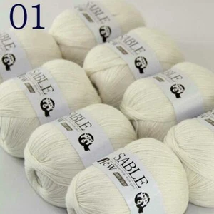 AIPYARN 8Balls X50g Soft Super Fine Sable Cashmere Crochet Yarn Hand Knitting 01 - Picture 1 of 4