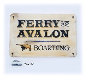 Fähre nach Avalon Catalina handbemaltes Replika Schild - Bild 1 von 7