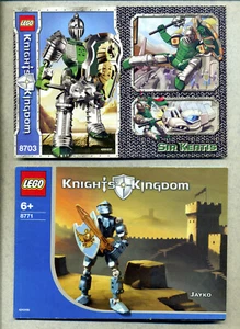 LEGO- 8703 - 8771 - KNIGHT KIGDOM -Sir Kents-JAYKO Nur Bauanleitungen - 2 Stück - Picture 1 of 1