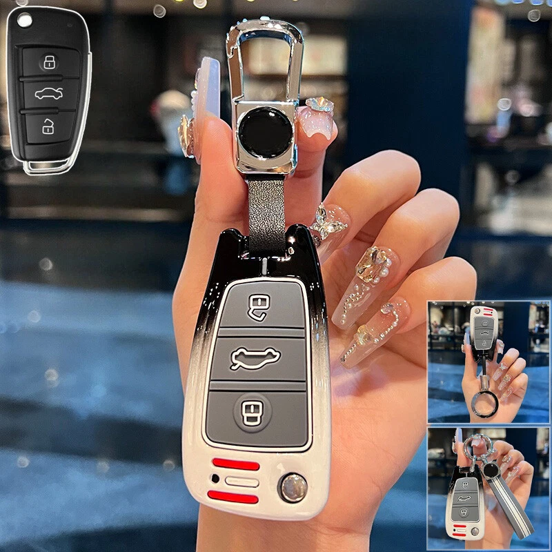 Funda Carcasa Llavero Coche Aleación Zinc Silicona Para Audi Q5 Q7 A6 S3 S4 S6 RS6 A3 A4 Foto 1 de 4