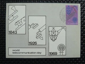 SURINAME MK 1969 TELECOMMUNICATION MAXIMUMKARTE CARTE MAXIMUM CARD MC CM c4794 - Imagen 1 de 1