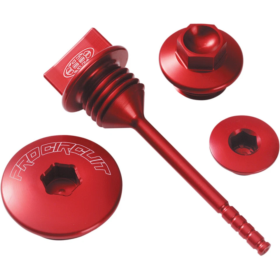 Pro Circuit Engine Plug Kit (Anodized; Mirror; Red) PC4009-0001 - Image 1 of 1