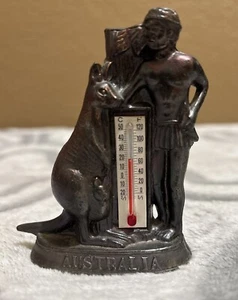 Thermometer, Memorabilia   From Australia, Metal,  3.2 high. - Picture 1 of 6