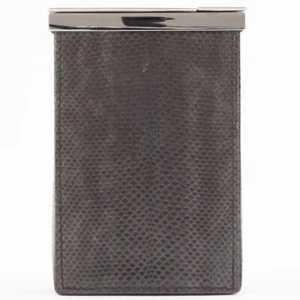 Etui à cigarettes GUCCI cuir gris argenté avec boite - Photo 1/10
