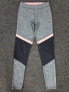 Abercrombie Leggings Girls 15/16 Gray Stretch Workout Gym Running Yoga School - Picture 1 of 9