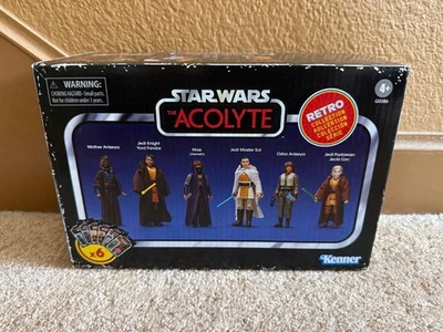 *NUEVO* SET EN CAJA COLECCIÓN RETRO STAR WARS THE ACOLYTE Hasbro Kenner - Escala 1/18 Foto 1 de 4