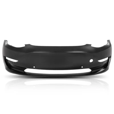 Fit For 2017-2023 Tesla Model 3 Front Bumper Cover Fascia w/ Park Sensor Hole Foto 1 de 4