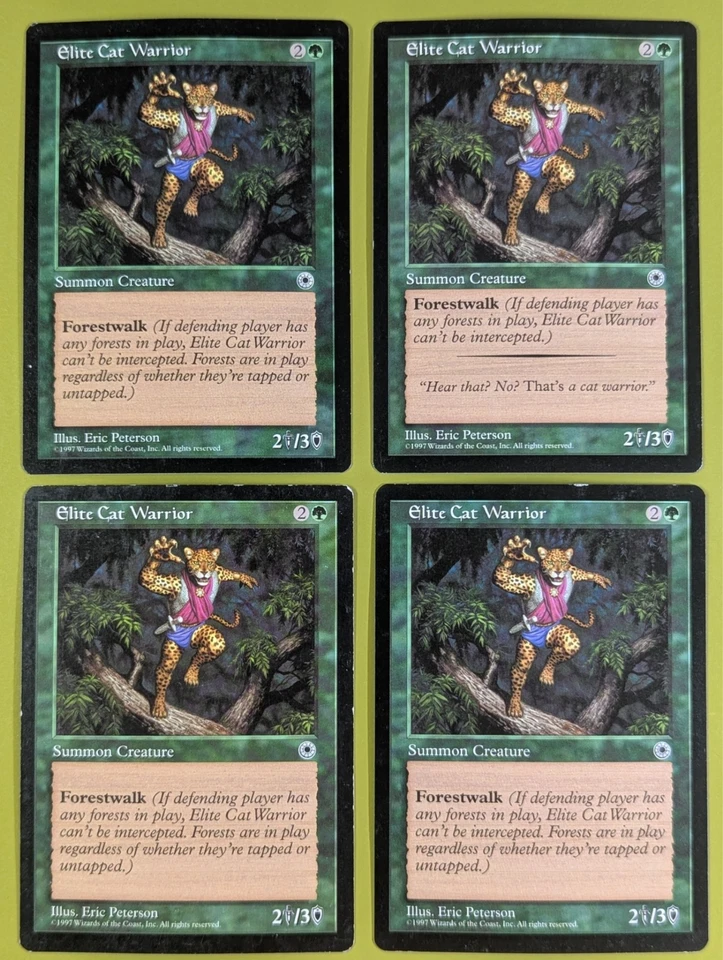 Elite Cat Warrior x4 Portal 4x Playset Magic the Gathering MTG - Image 1 of 1