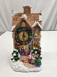 Avon Vintage Weihnachten Feiertag Melodie Uhr Figur Haus Karolinger Kranz - Bild 1 von 11