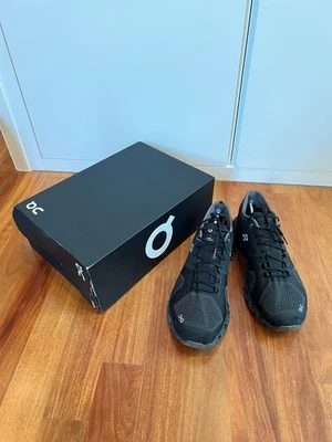 On Cloud X Schuhe Sneaker Black / Asphalt Gr. 45 (10,5 UK, 11 US, Schwarz, Run) - Bild 1 von 4