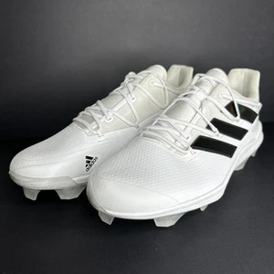 Adidas Afterburner Baseball Cleats - H00990 - White - Men's 12.5 **NEW** - Picture 1 of 9
