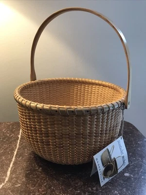 Корзина Nathan Taylor Nantucket Lightship Basketville Ash 9,5 дюйма x 6 дюймов  - Изображение 1 из 4