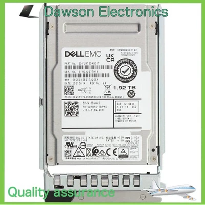 Dell DHWH5/0DHWH5 2.5" 1.92TB 12Gbps SAS MU TLC SSD 14/15/16G KIT - Image 1 of 4